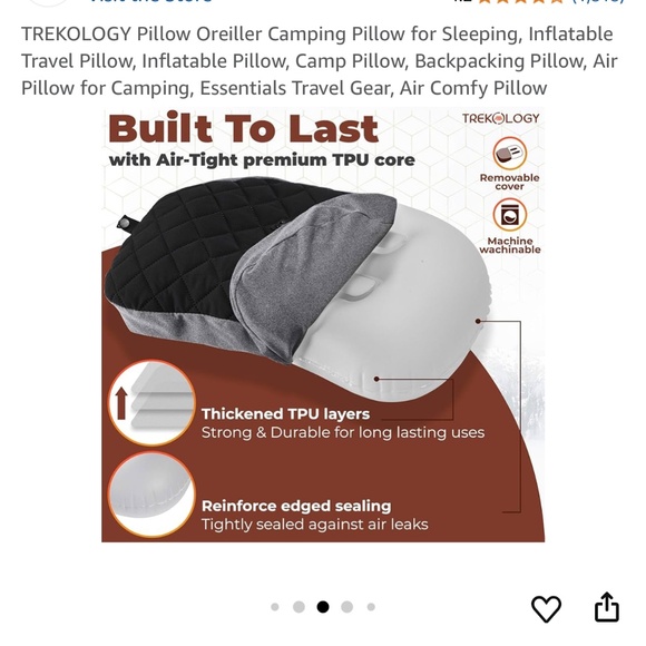 Alluf Deluxe Pillow, Camping Pillow - Picture 4 of 9